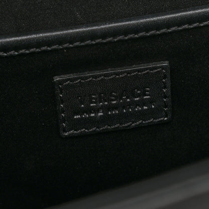 Versace Calfskin Medusa Coin Tote Black 6 of 8