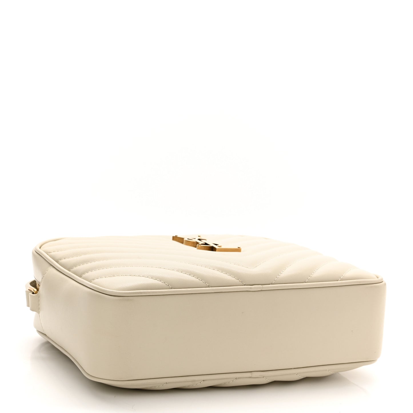 Calfskin Matelasse Monogram Lou Camera Bag Crema Soft