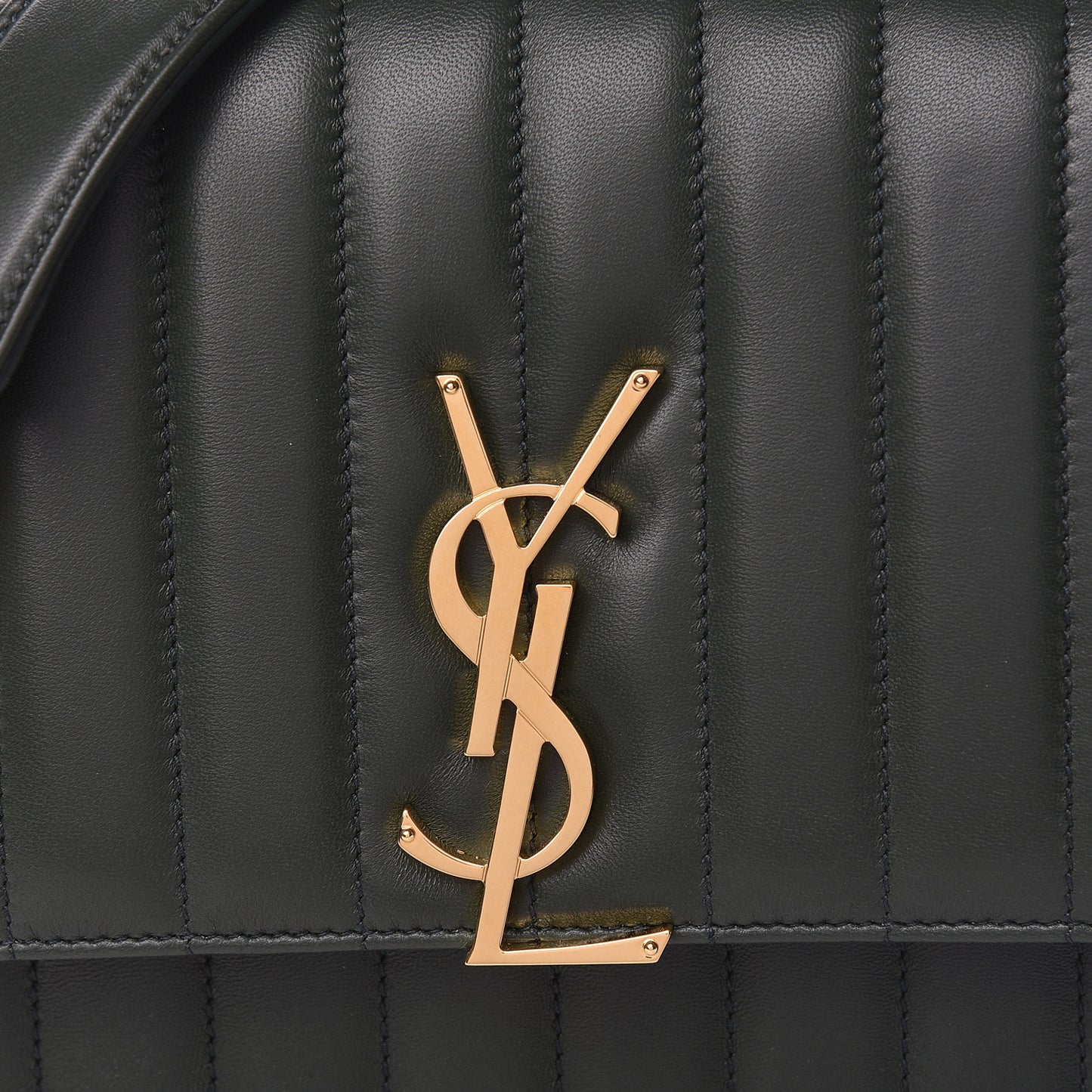 Lambskin Matelasse Monogram Medium Vicky Chain Bag Algae