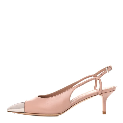 Louis Vuitton Calfskin Urban Twist Slingback Pumps 36 Pink Silver 1 of 12