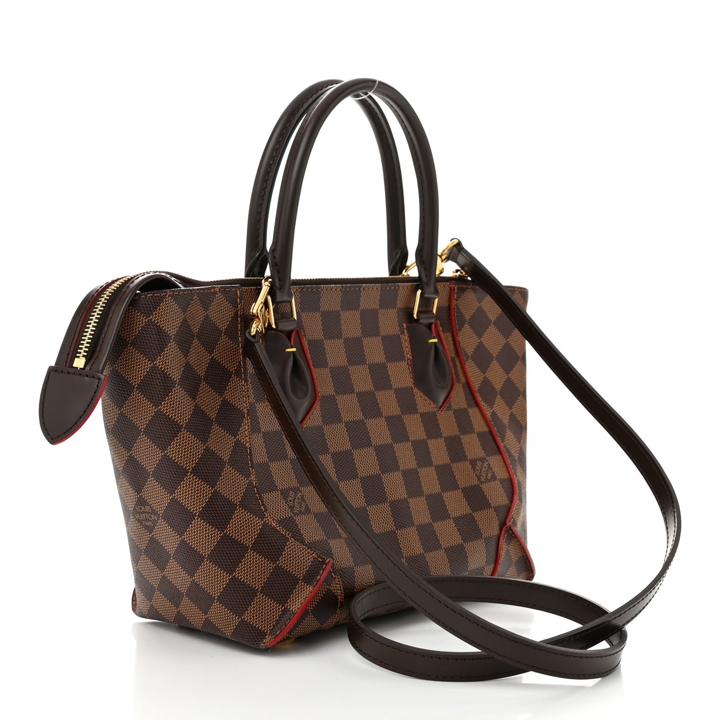 Damier Ebene Caissa Tote PM Cherry