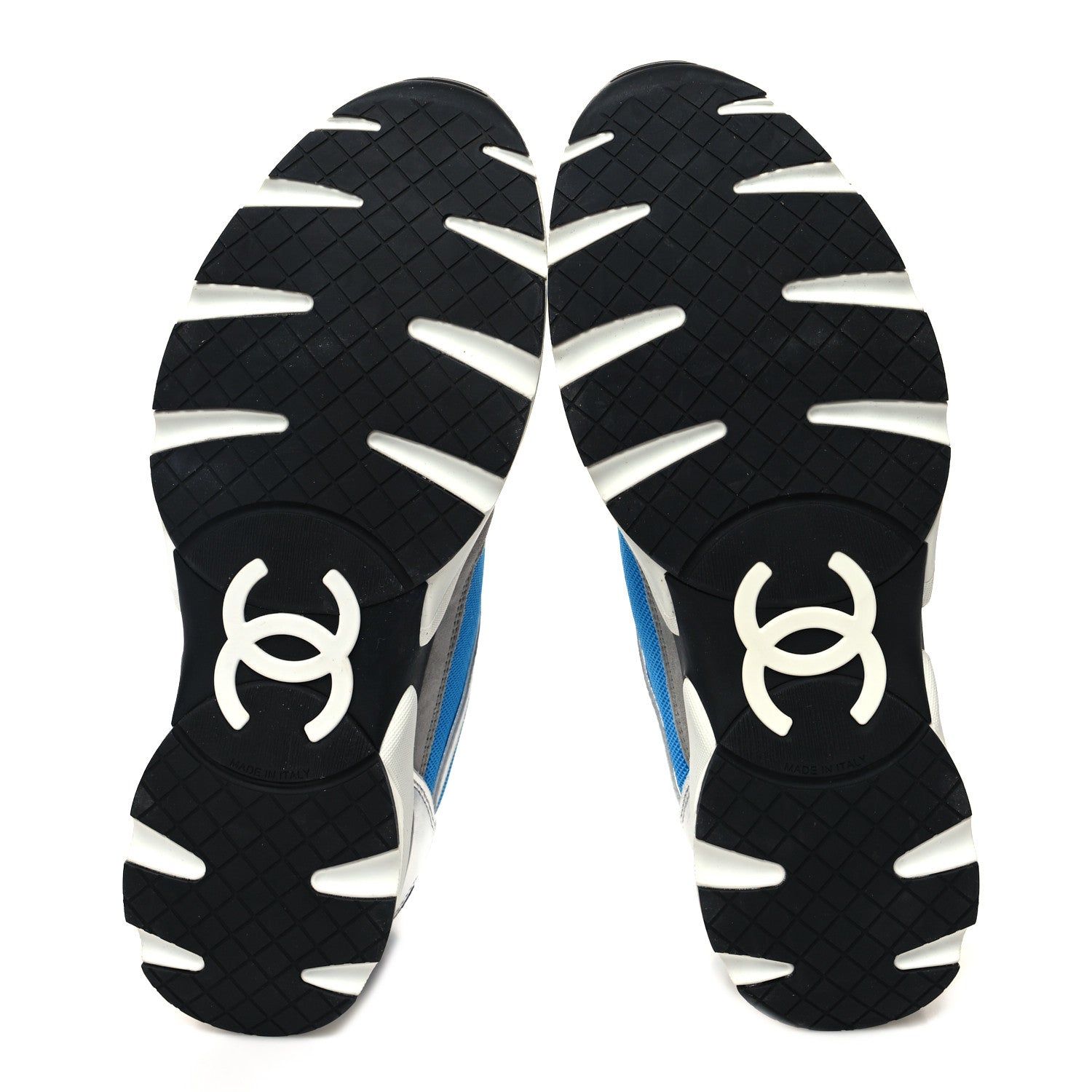 Chanel Mesh Suede Calfskin Womens CC Sneakers 41 5 of 8