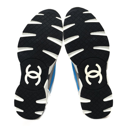 Chanel Mesh Suede Calfskin Womens CC Sneakers 41 5 of 8
