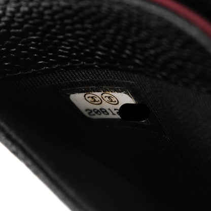 Chanel Caviar Quilted Flap Card Holder Black 8 of 8