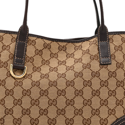 Gucci Monogram Medium New Britt Tote Brown 9 of 15