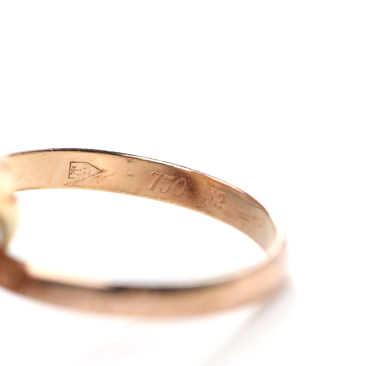 Cartier 18K Pink Yellow White Gold Five Band Les Must De Cartier Trinity Ring 52 6 4 of 5