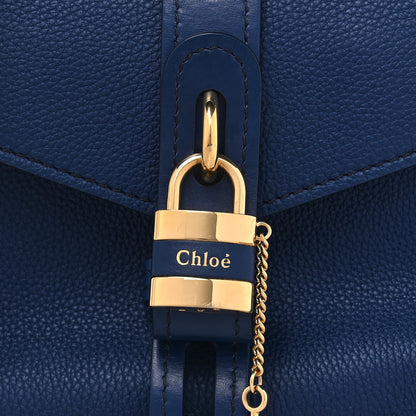 Chloe Grained Calfskin Small Aby Day Shoulder Bag Blue 8 of 11