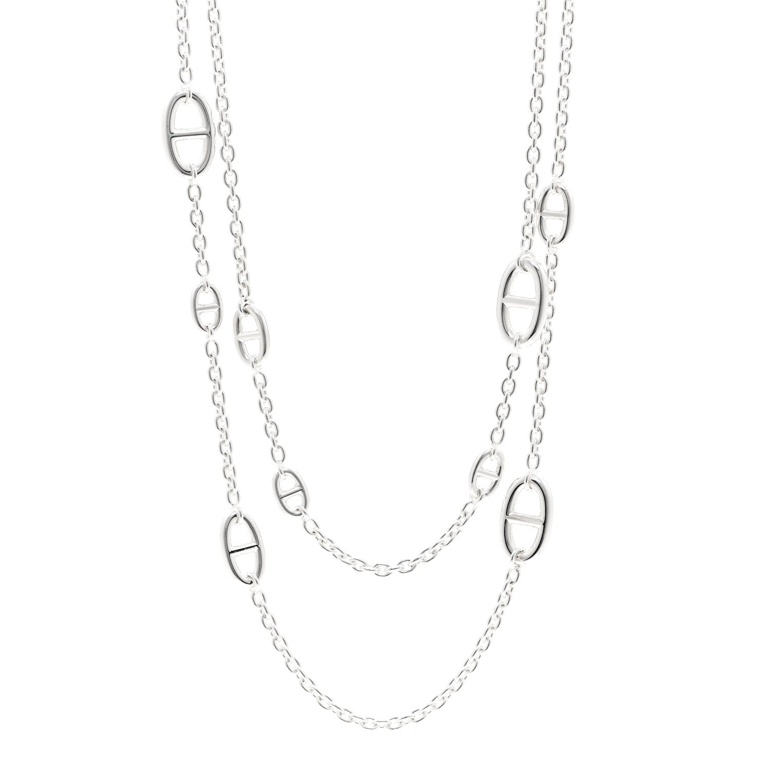 Hermes Sterling Silver Farandole Necklace 120 1 of 6