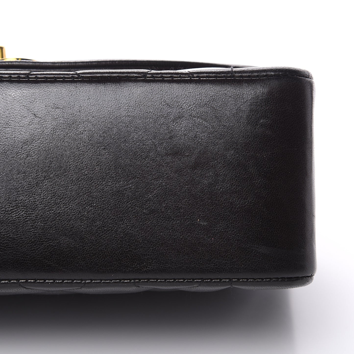 Lambskin Quilted Small Single Flap Black