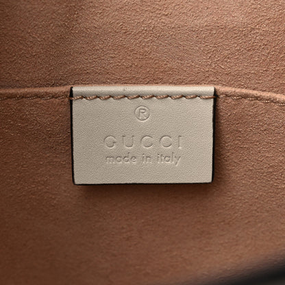 Gucci GG Supreme Monogram Moon Calfskin Small Padlock Tote Beige Ebony Mystic White 6 of 10