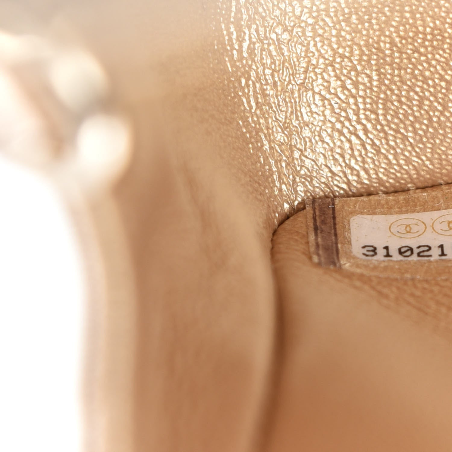 Chanel Metallic Lambskin Quilted Mini Rectangular Flap Gold 9 of 11