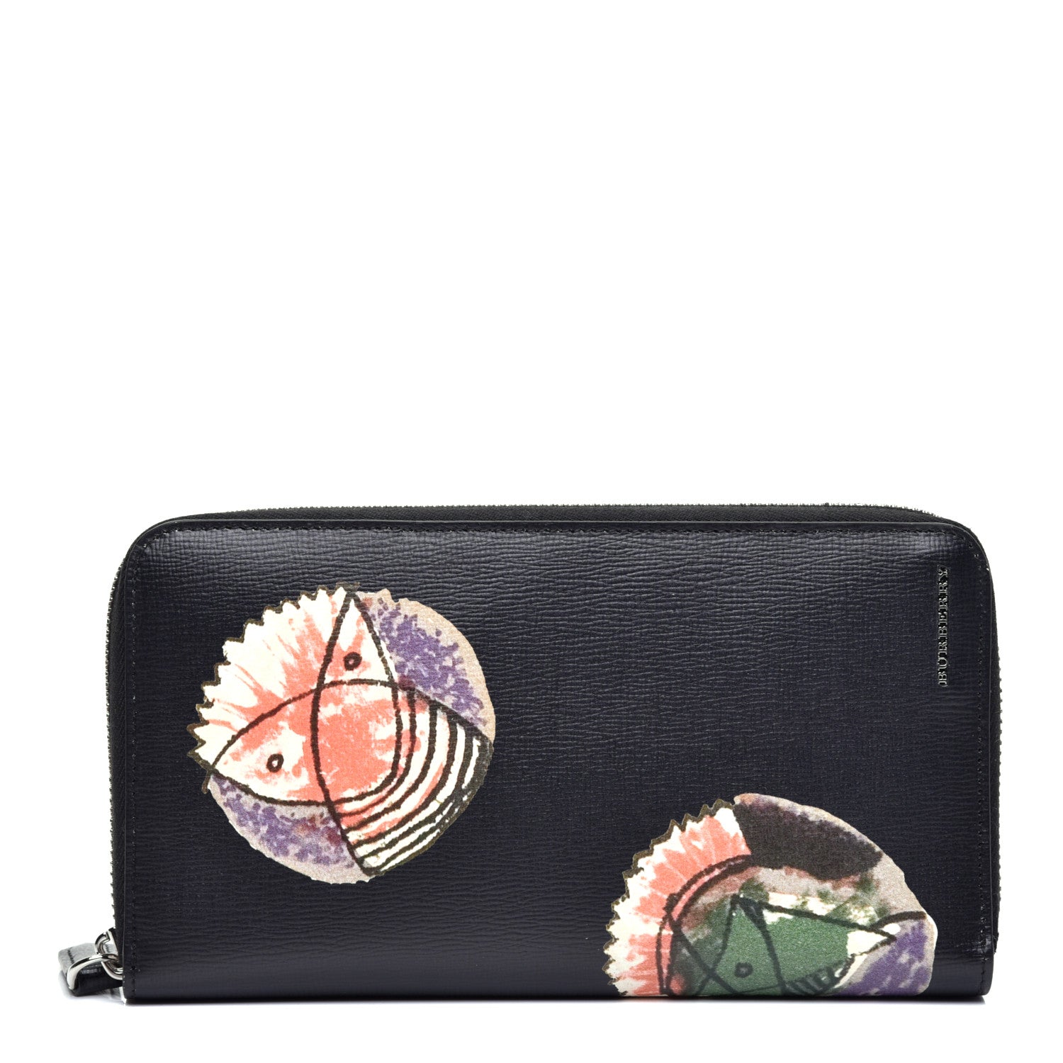 Burberry Coated Canvas Printed Organizer Wallet Black 1 of 7