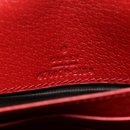 Gucci GG Supreme Monogram Web Queen Margaret Chain Wallet Red 6 of 11