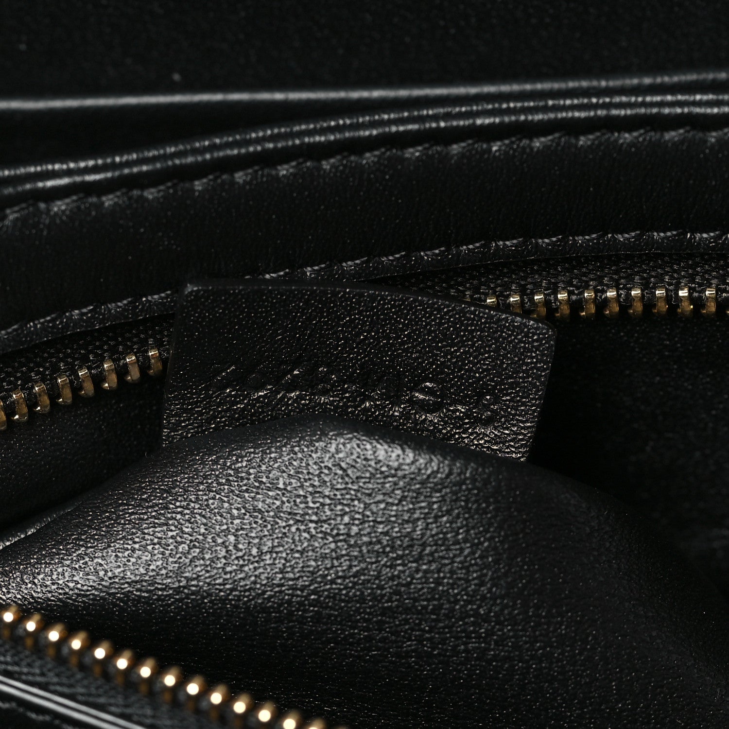 Celine Shiny Calfskin Medium Triomphe Black 7 of 9