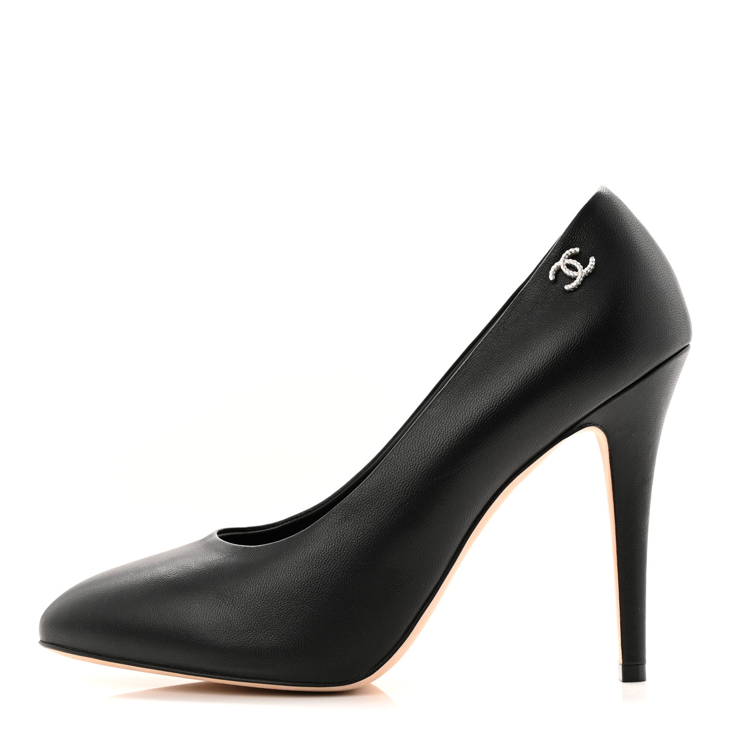 Lambskin CC Pumps 39.5 Black