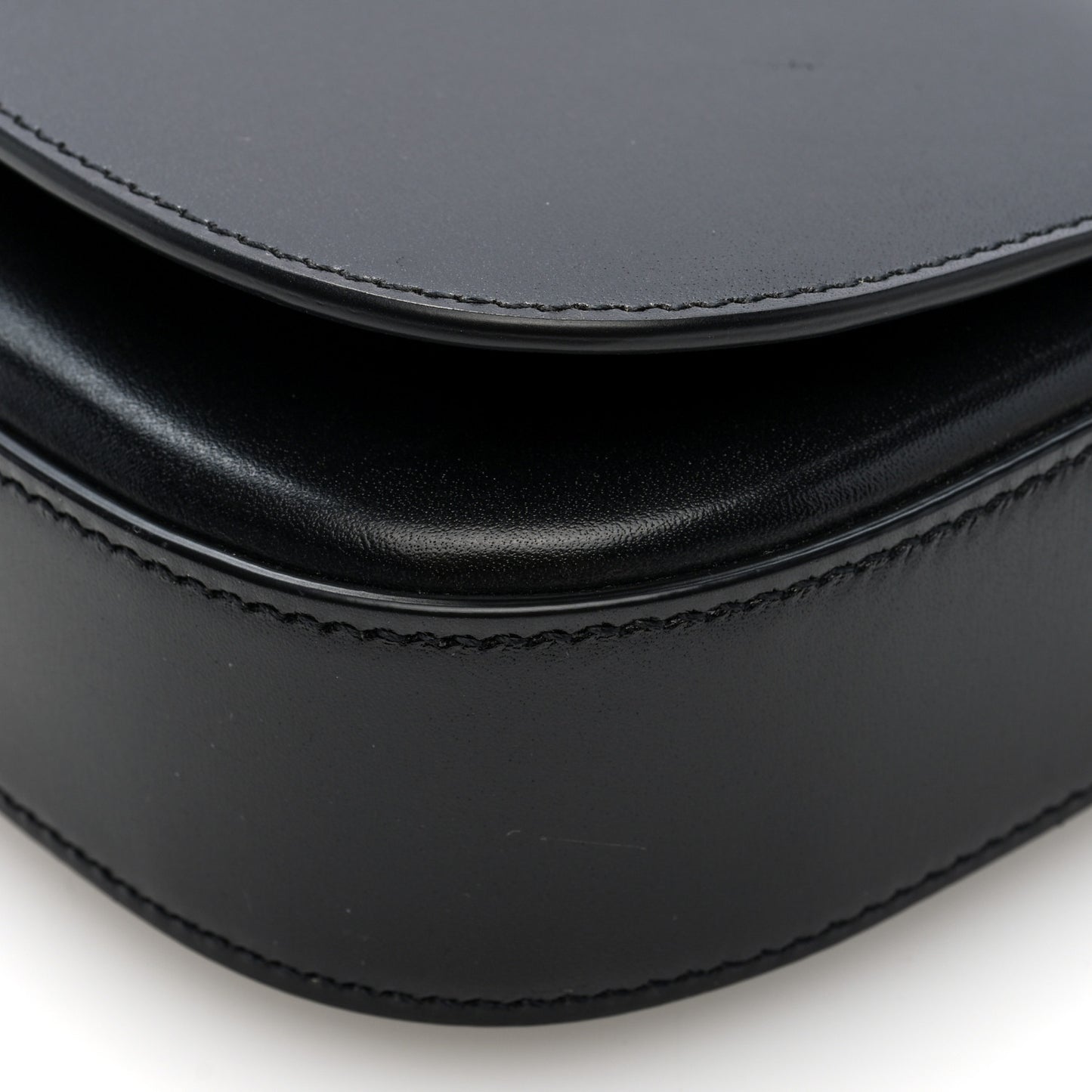 Box Calfskin Mini Voltaire Shoulder Bag Black