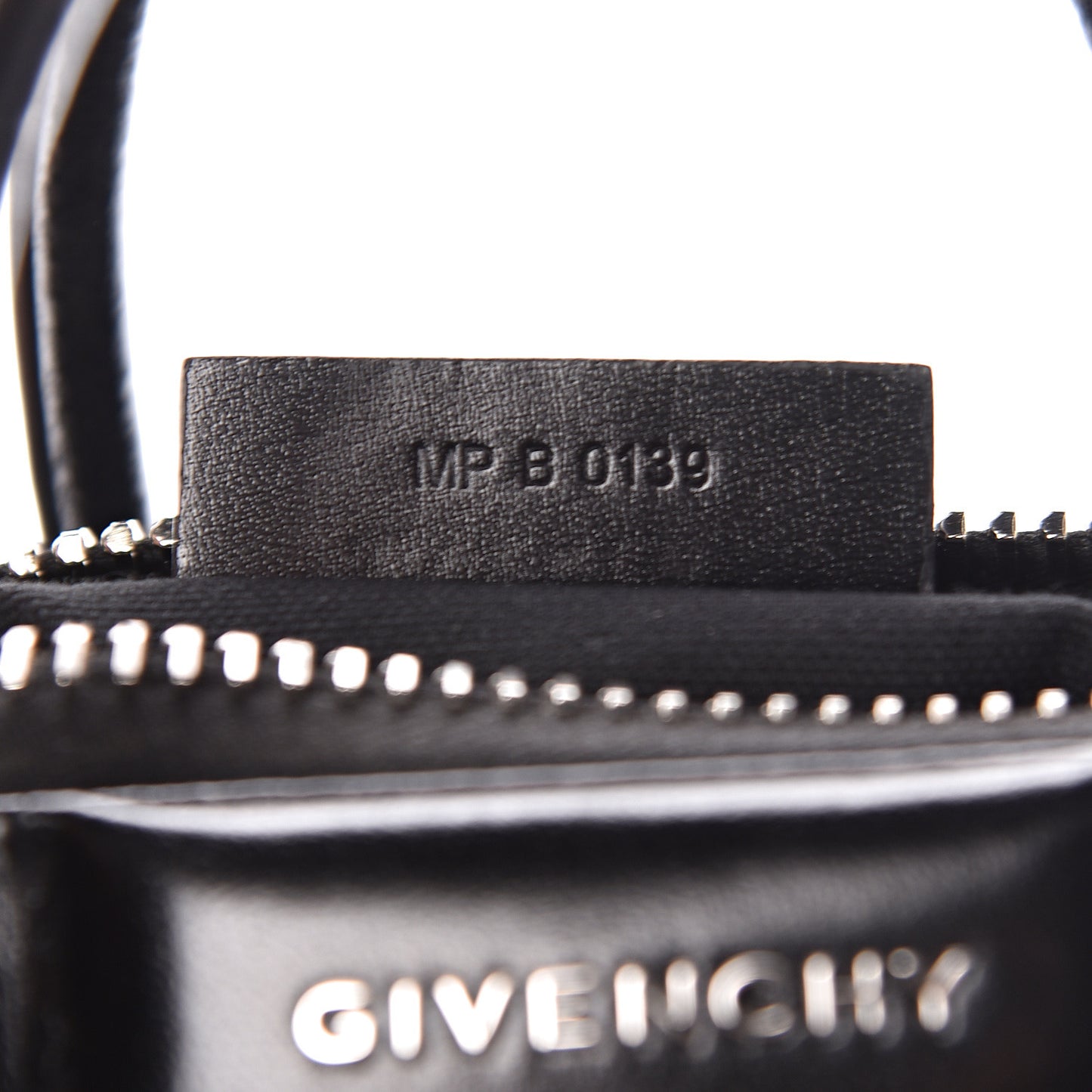 Shiny Lord Calfskin Mini Antigona Black