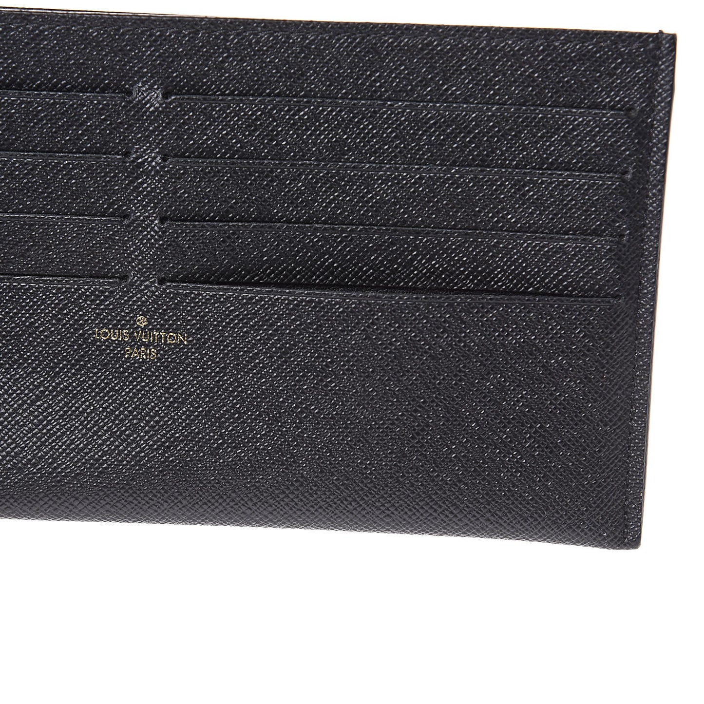 Calfskin Felicie Chain Wallet Card Holder Insert Black