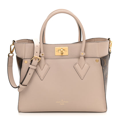 Louis Vuitton Calfskin Monogram On My Side Greige 1 of 10
