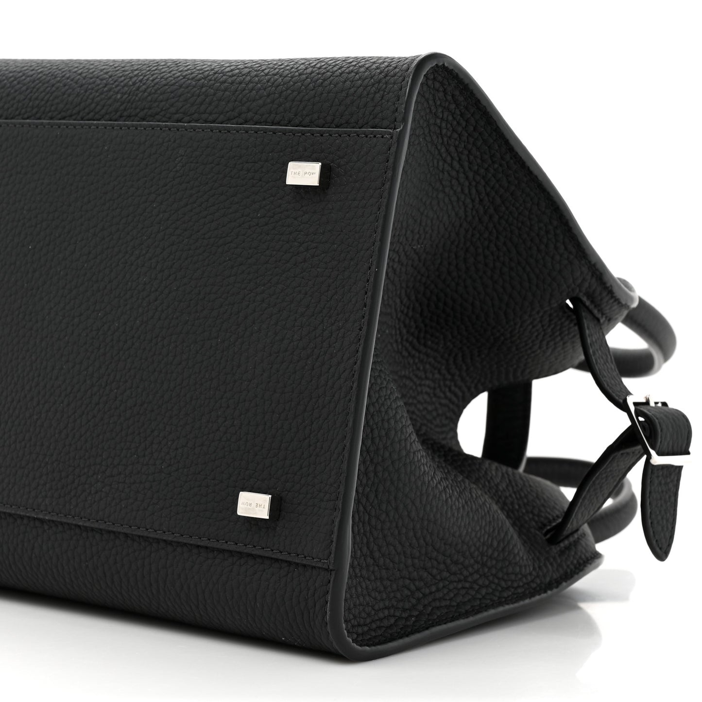 Grained Calfskin Soft Margaux 10 Bag Black