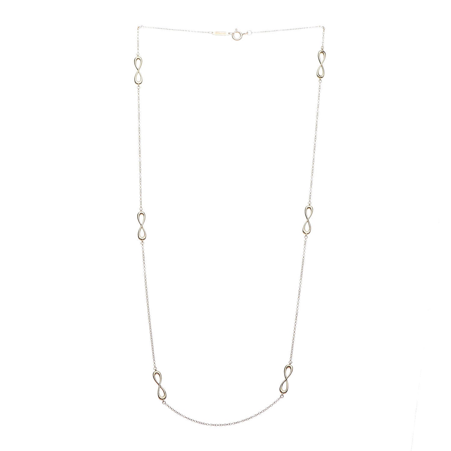 18K Yellow Gold Infinity Endless Necklace