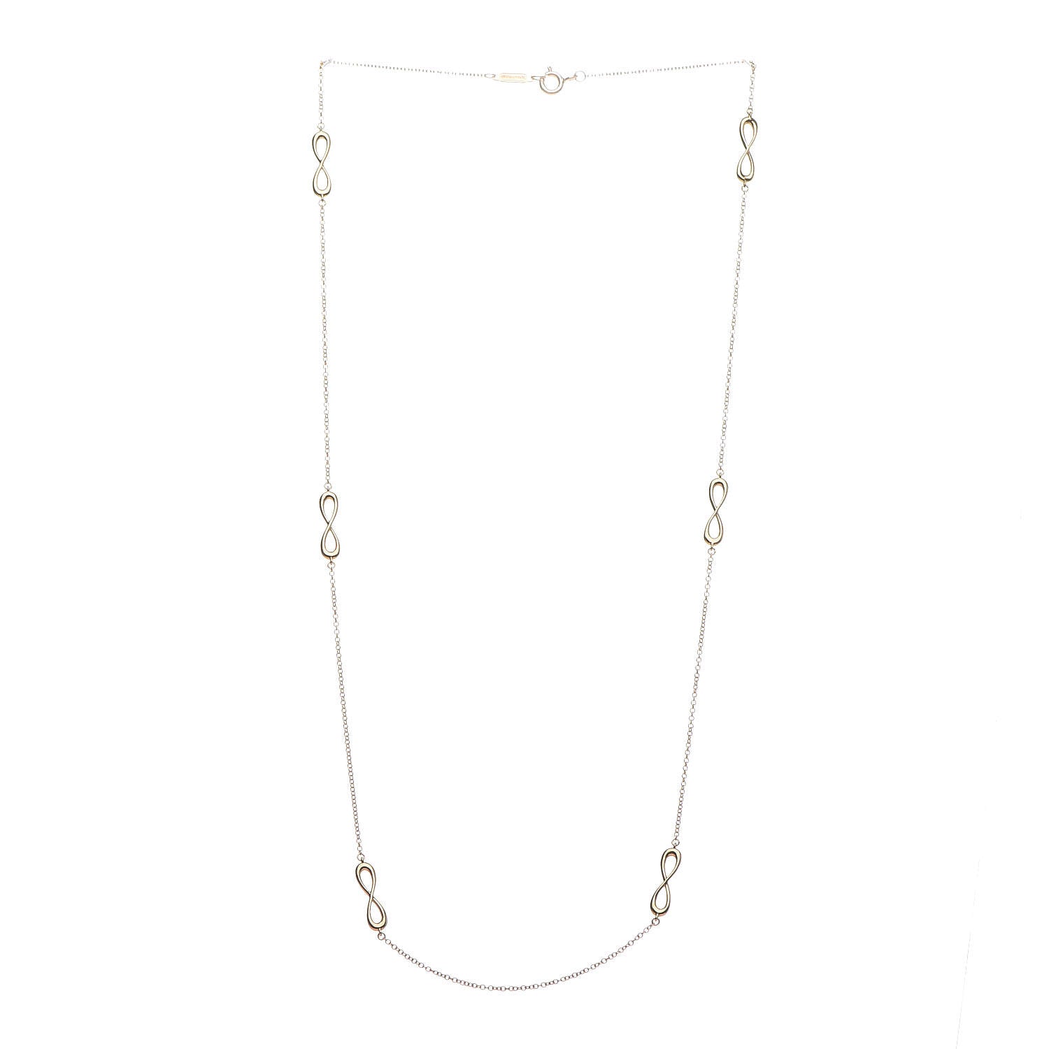 Tiffany 18K Yellow Gold Infinity Endless Necklace 3 of 6