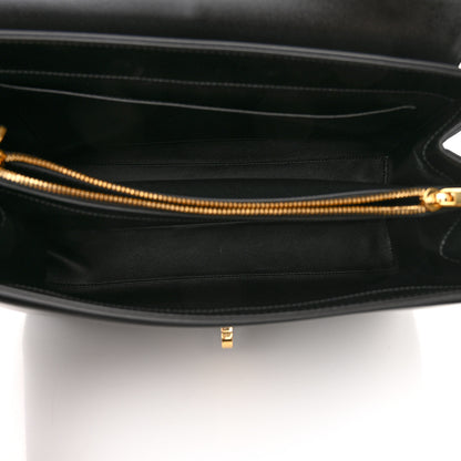 Celine Satinated Calfskin Medium 16 Top Handle Bag Black 5 of 18