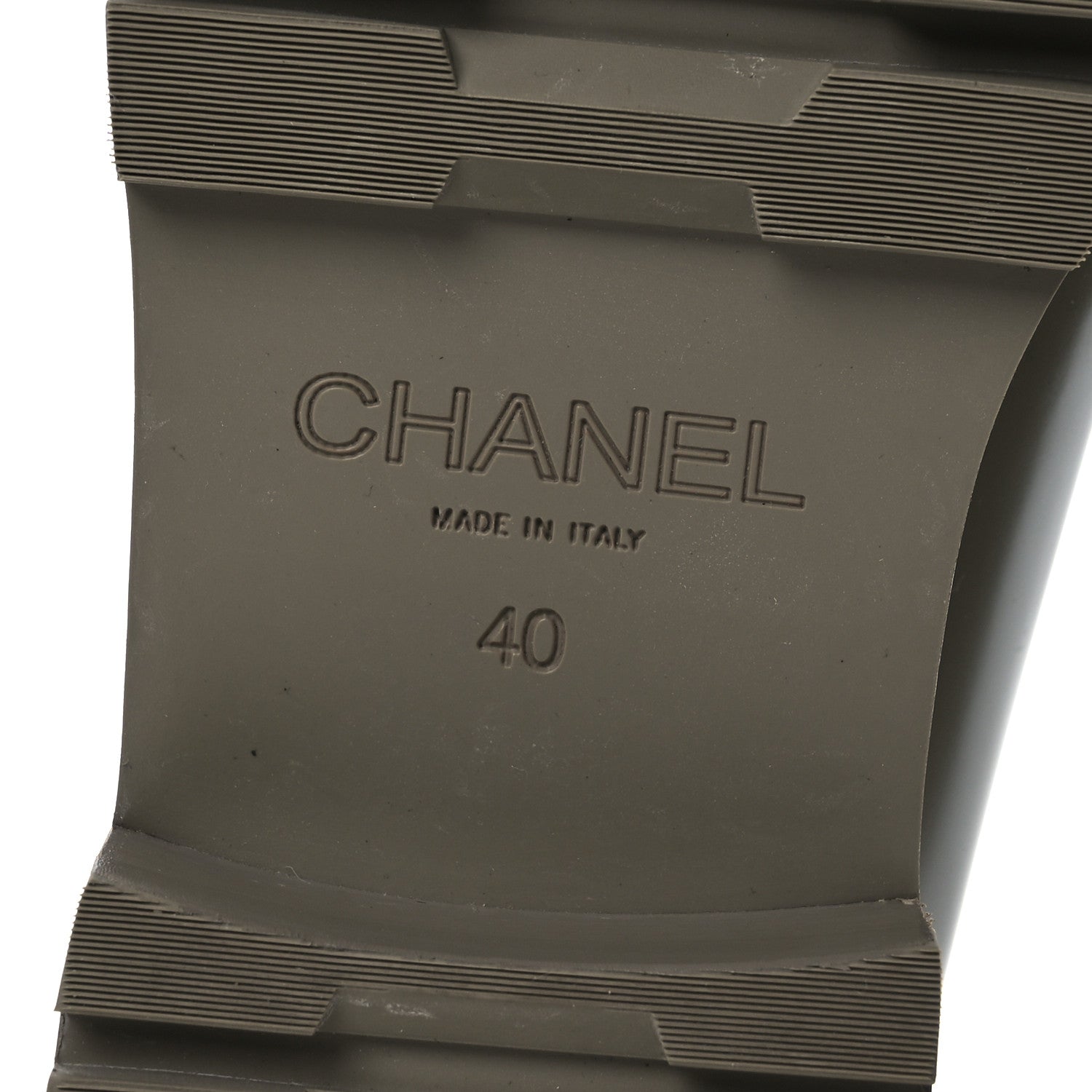 Chanel Calfskin Metal CC Loafers 40 Khaki 8 of 15