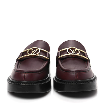 Louis Vuitton Calfskin Academy Loafers Burgundy 39 Burgundy 2 of 7
