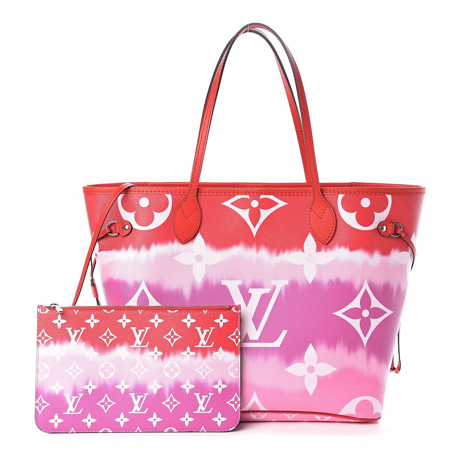 Louis Vuitton Monogram Escale Neverfull MM Rouge 1 of 10