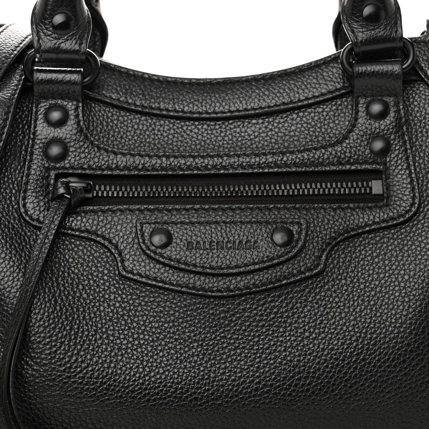 Grained Calfskin Neo Classic Black Hardware S City Black