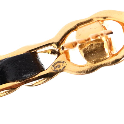 Chanel Pearl Lambskin CC More Is More Hair Clip Black Gold 4 of 4