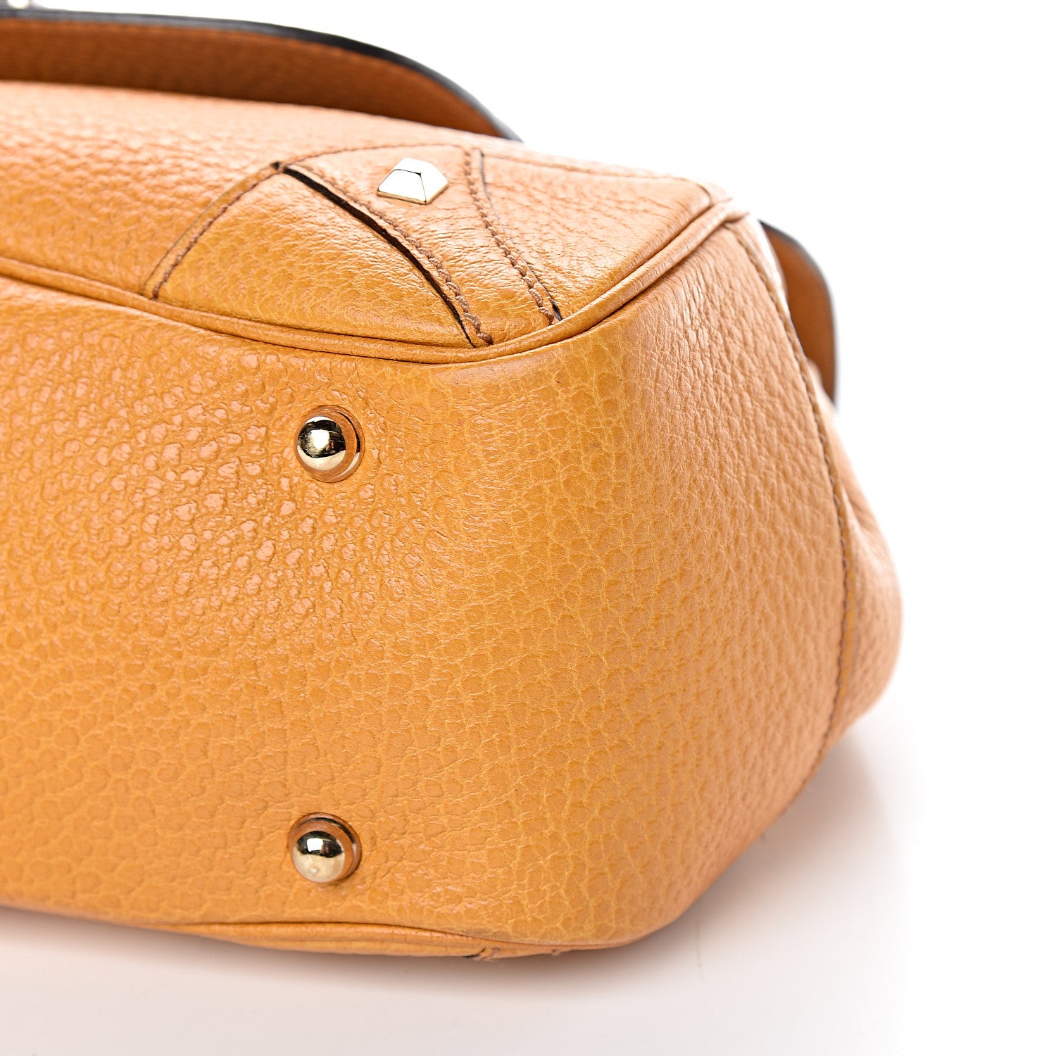 Gucci Calfskin Bamboo Top Handle Bag Yellow 11 of 11