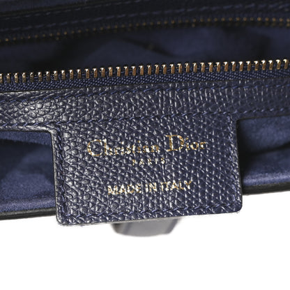 Christian Dior Grained Calfskin Saddle Bag Navy 6 of 10