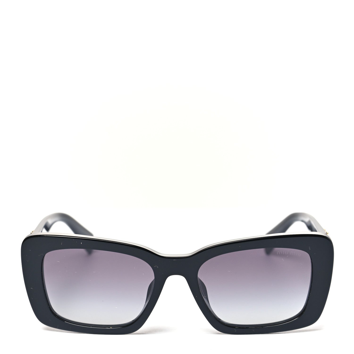Miu Miu Acetate Rectangle Sunglasses SMU 07YS Black 2 of 7