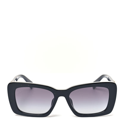 Miu Miu Acetate Rectangle Sunglasses SMU 07YS Black 2 of 7