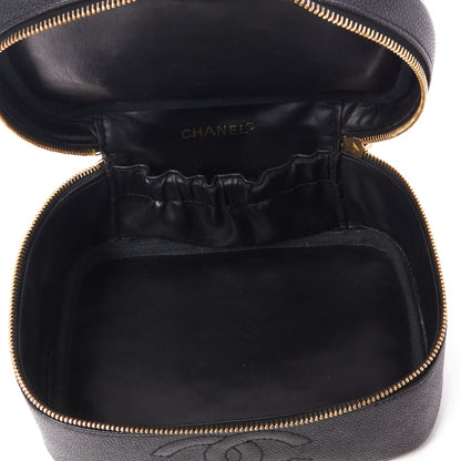Chanel Caviar Vanity Cosmetic Case Black 4 of 8