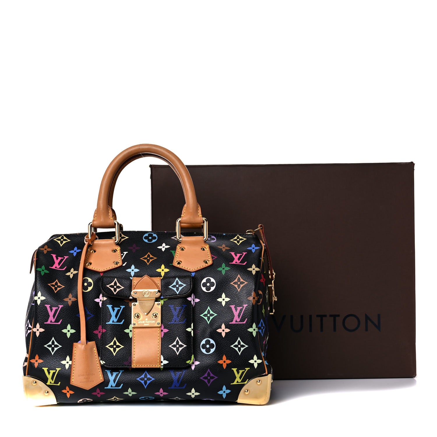 Louis Vuitton Monogram Multicolor Speedy 30 Black 22 of 22