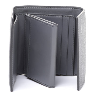 Celine Grained Calfskin Small Tri-Fold Wallet Grey 5 of 7