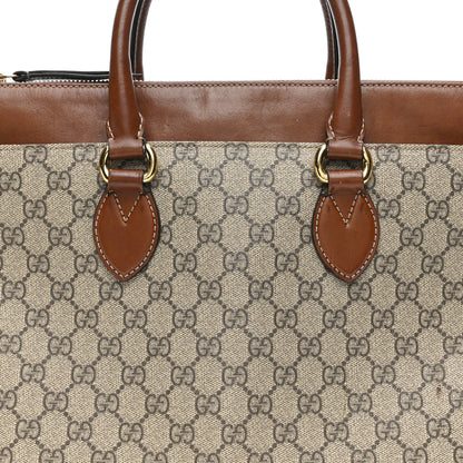 Gucci GG Supreme Monogram Small Zip Top Tote Beige Tuscany 8 of 15
