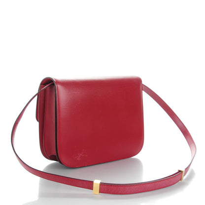 Celine Box Calfskin Medium Classic Box Flap Bag Red 3 of 9