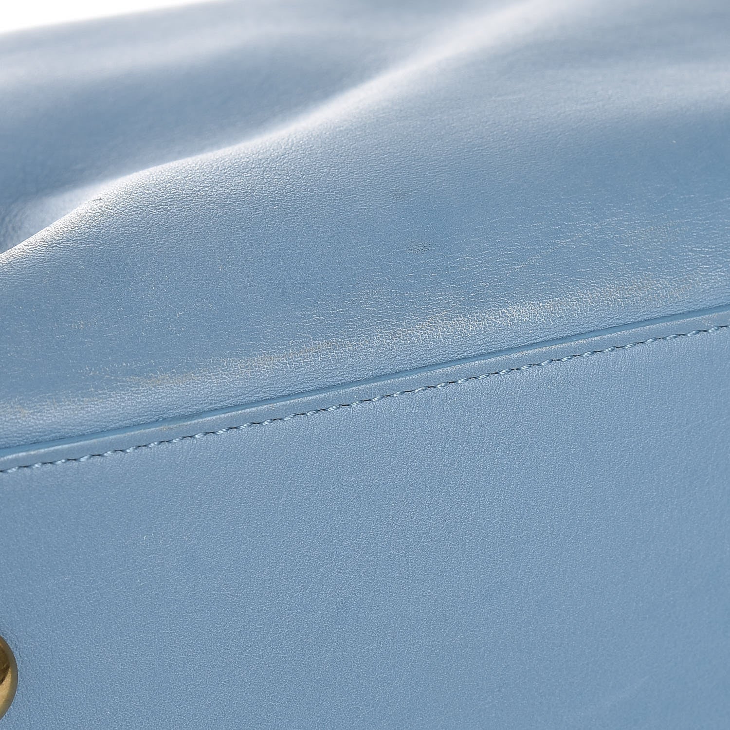 Saint Laurent Calfskin Medium Classic Y Cabas Blue Glacier 11 of 18