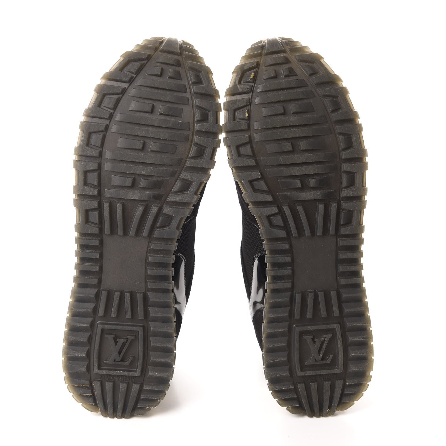 Louis Vuitton Suede Monogram Run Away Sneakers 37 Black 6 of 9