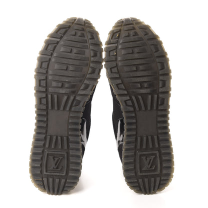 Louis Vuitton Suede Monogram Run Away Sneakers 37 Black 6 of 9