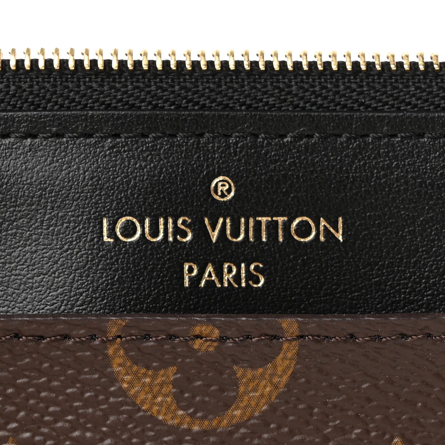 Monogram Slim Purse Black