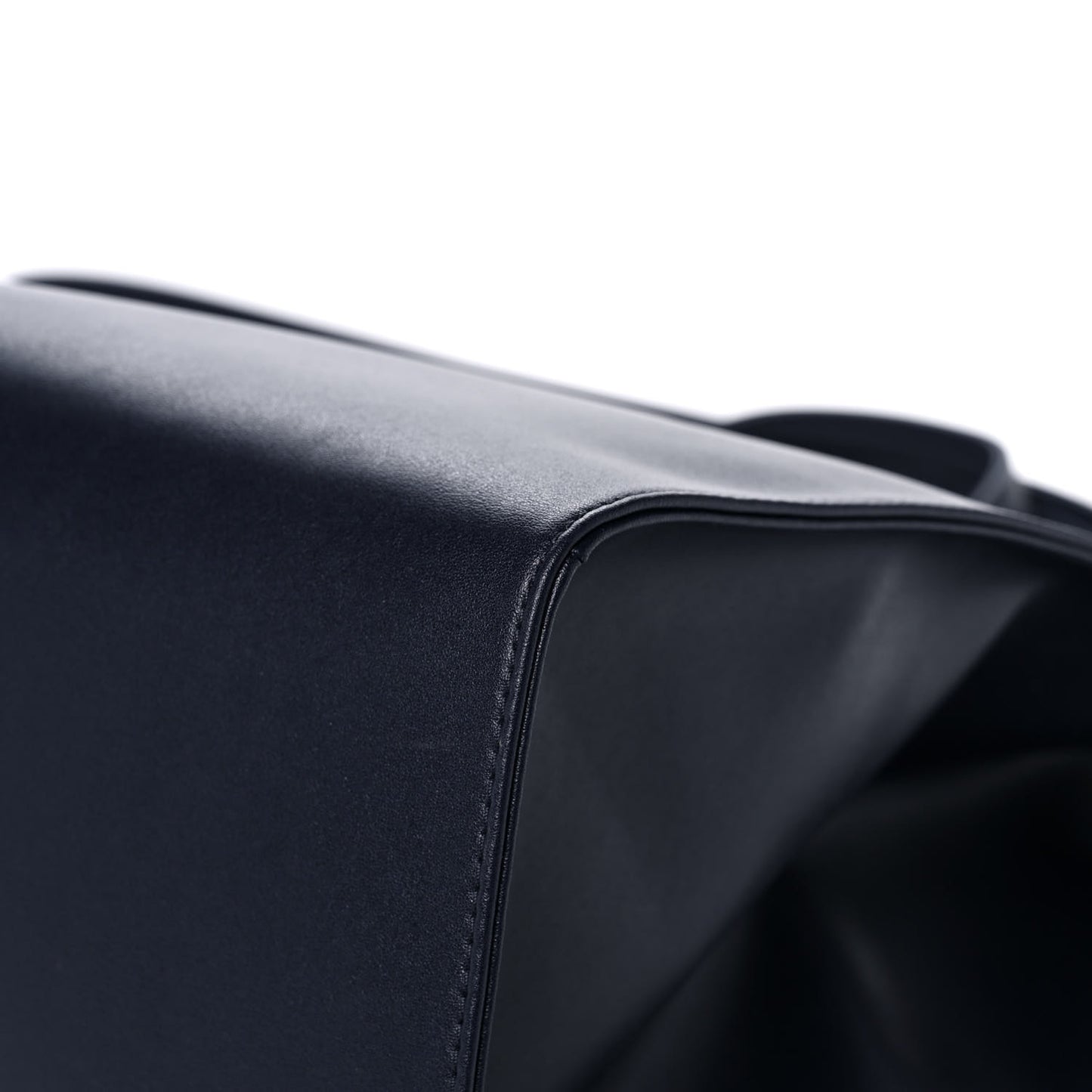 Vegan Leather Large Shopping Bag Navy