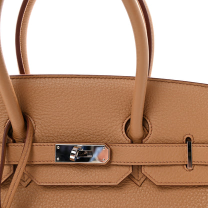 Hermes Taurillon Clemence Birkin 35 Biscuit 8 of 10