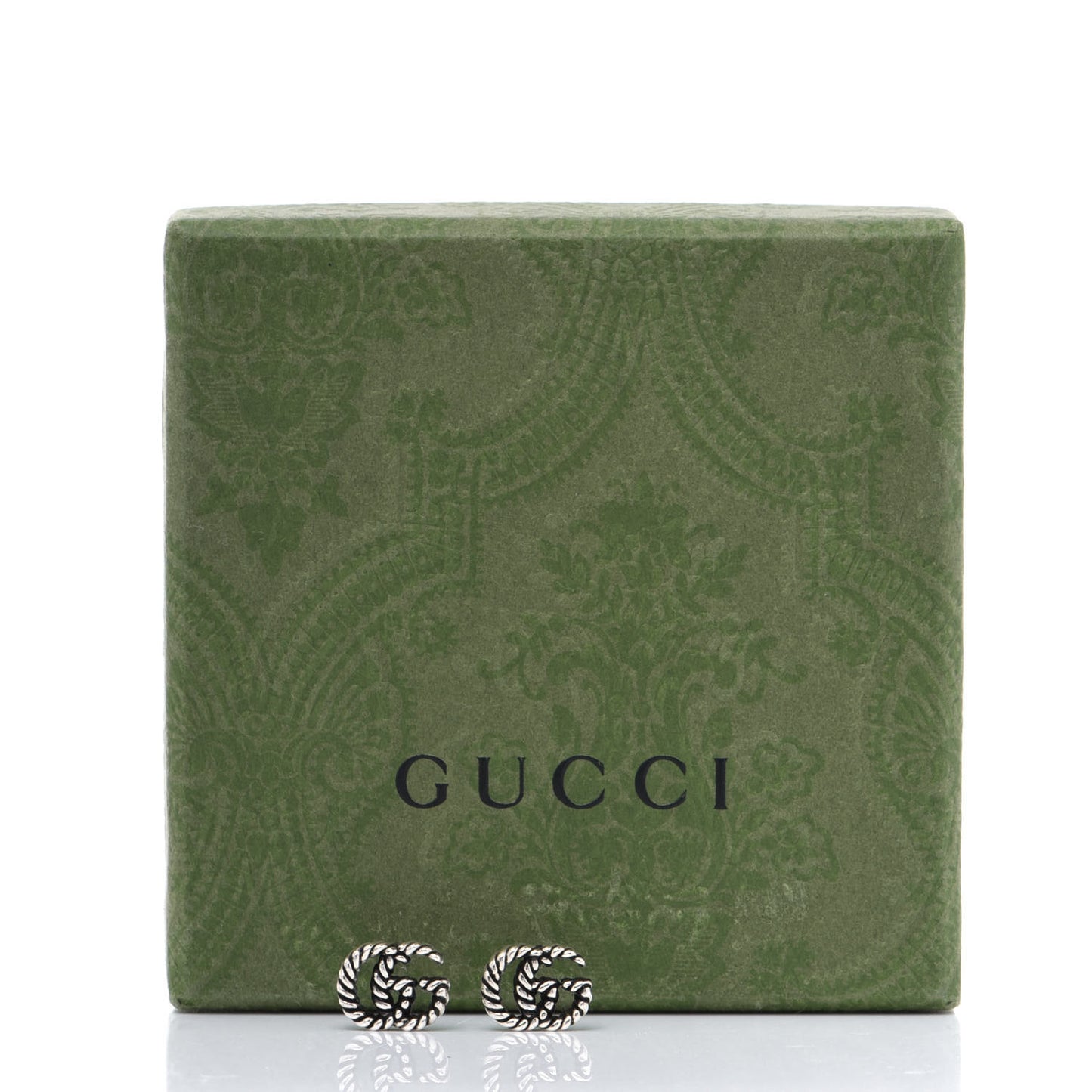 Sterling Silver Torchon Double G Earrings