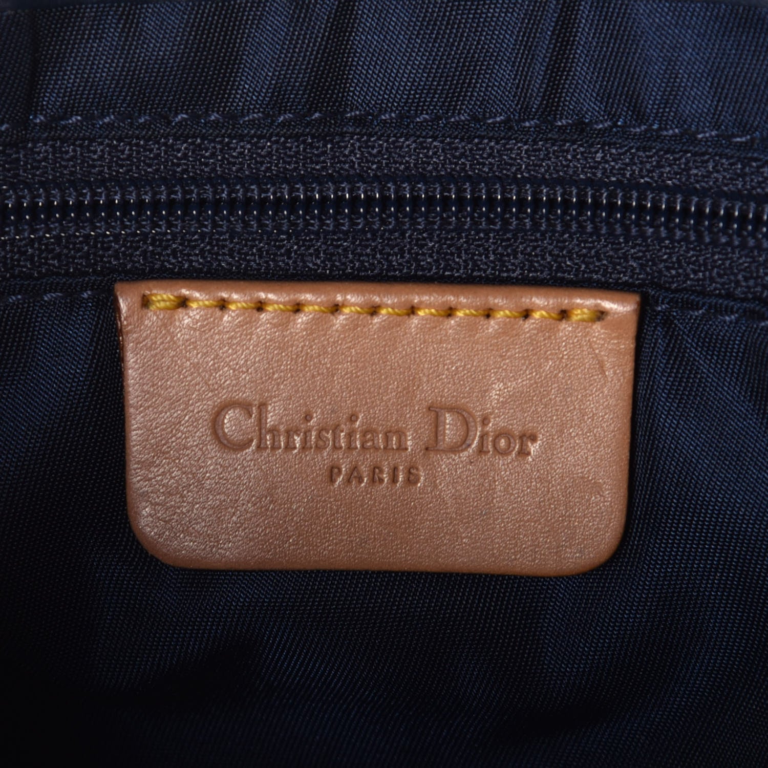 Christian Dior Denim Calfskin Saddle Bag Blue 6 of 9