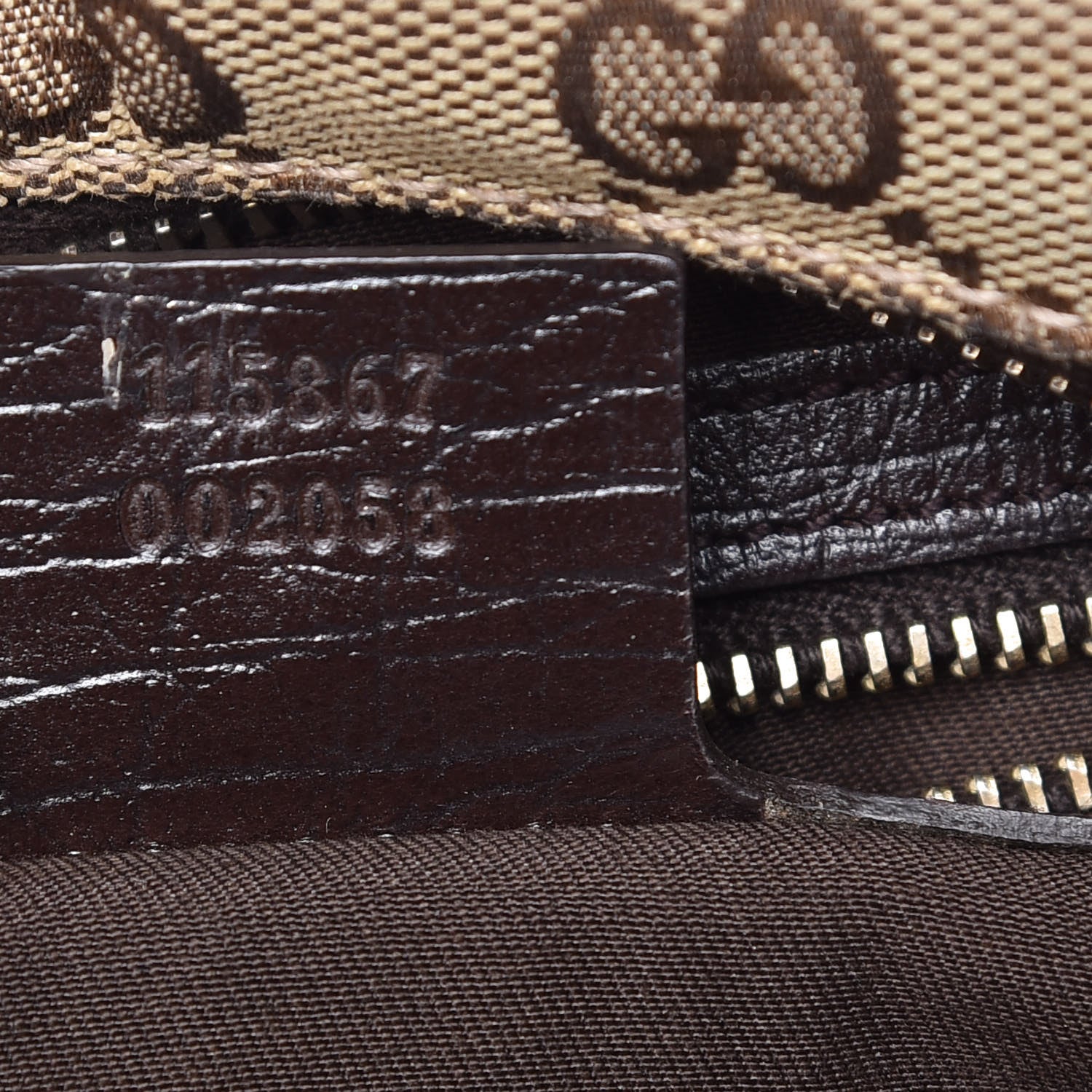 Gucci Monogram Medium Horsebit Chain Hobo Dark Brown 7 of 15